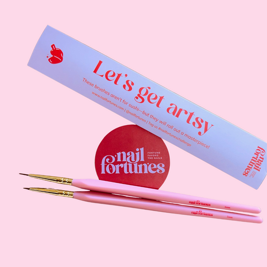 Let’s Get Artsy – Nail Art 2pc Liner Brush Set - Nail Fortunes